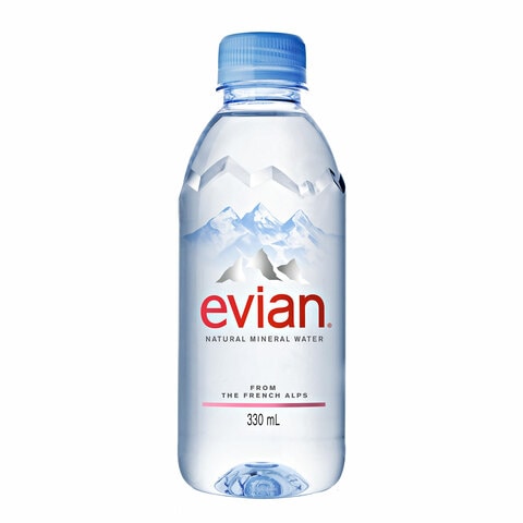 Evian Natural Mineral Water Bottle 330ml