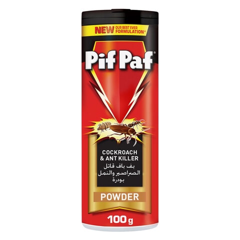 Pif Paf Cockroach &amp; Ant Killer | Kill &amp; Protect | Insect Killer Powder with Best Ever Formulation, 100 g