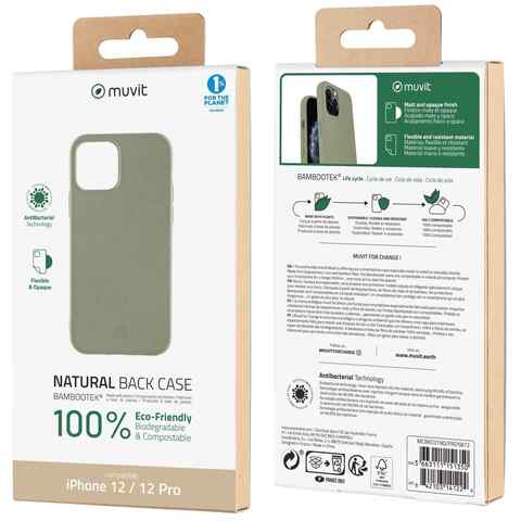 Muvit for Change Bambootek Moss Antibacterial Case for Apple iPhone 12/ 12 Pro