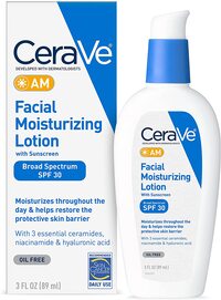 Cerave Facial Moisturizing Lotion Am SPF 30, 3 Oz, Daily Face Moisturizer With SPF