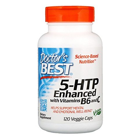 Doctor&#39;S Best 5-Htp Enhanced With Vitamins B6 And C, Non-Gmo, Vegan, Gluten Free, Soy 20 Veggie Caps
