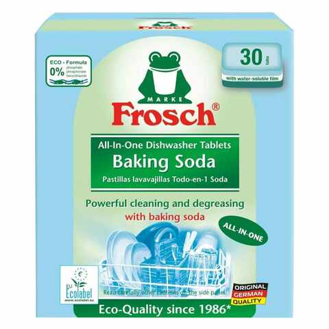 Frosch All-In-One Dishwasher Baking Soda 30 Tablets Green price in UAE ...