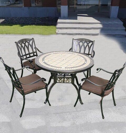 Patio table store and 4 chairs