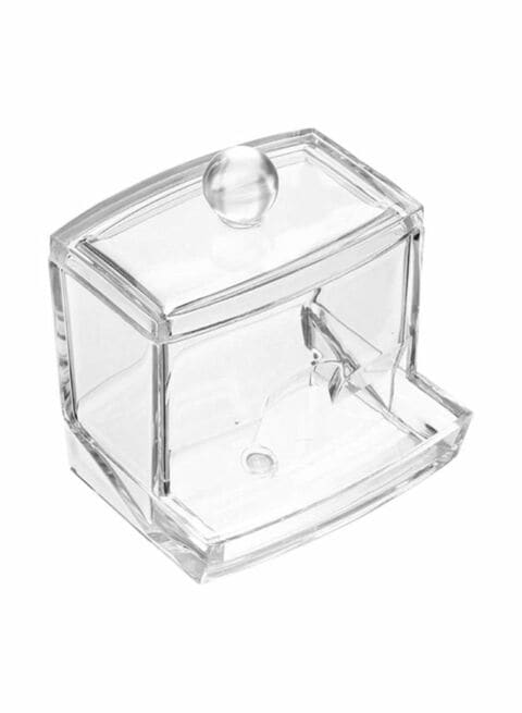 Buy BestChoices Cotton Swabs Buds Holder Box Clear in UAE