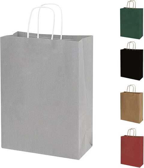 Silver Kraft Paper Bags