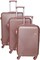 TravelWay Lightweight Luggage Set of 3 Bag - 3 Sizes Hardshell Suitcase Spinner Luggage for Travel   ABS Luggage with 4 Spinner Wheels (RoseGold, Set of 3)