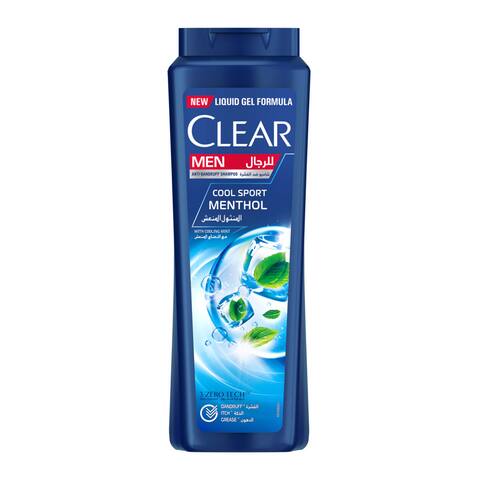 Clear Cool Sport Menthol Anti-Dandruff Shampoo for Men - 600 ml
