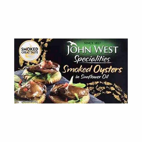JOHN WEST OYSTERS SMOKED 85G