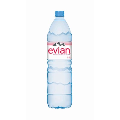 evian® 330 mL Glass Bottled Water