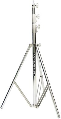 Coopic L-280m Stainless Steel Light Stand 110 Inches/280 Centimeters Heavy Duty With 1/4-Inch To 3/8-Inch Universal Adapter For Studio Softbox, Monolight And Other Photographic Equipment