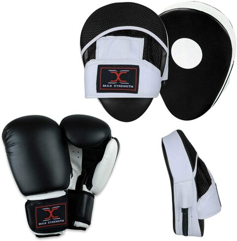 Boxing gloves hot sale pads set