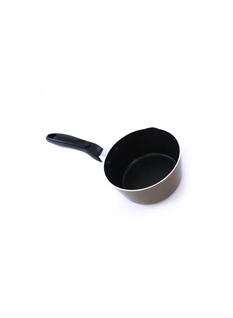 ROYALFORD Non-Stick Milk Pan With Handle Black/Beige 14centimeter