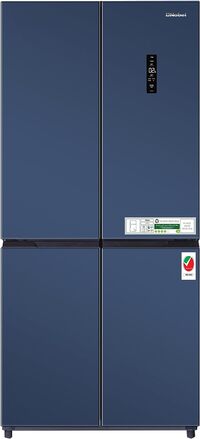 Nobel 445L French Four Door Bottom Freezer Refrigerator, No Frost, Inverter, Tropical Cooling, Digital Display 4 Star ESMA Blue NR640
