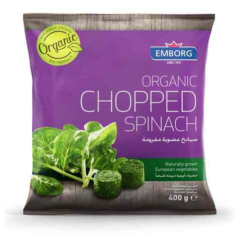Emborg Organic Chopped Spinach 400g