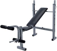 Max Strength Weight Lifting Bench, Utility Sit Up Bench Gym Bench Strength Training Flat/Incline Multi-Position Back Pad Adjusts For Incline And Flat Chest Press Exercise Bench