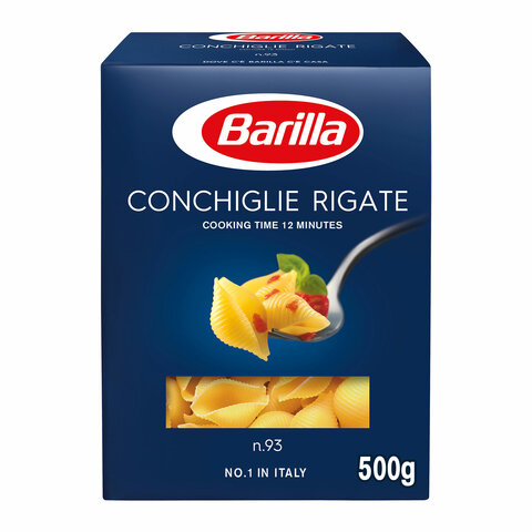 Buy Barilla conchiglie rigate n.93 pasta 500 g in Saudi Arabia
