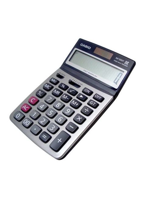 Casio - Essential Practical Calculator Grey/Silver