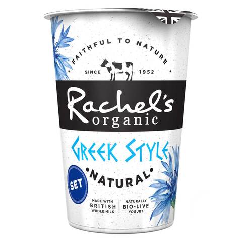 Rachel&#39;s Organic Greek Style Yoghurt 450g