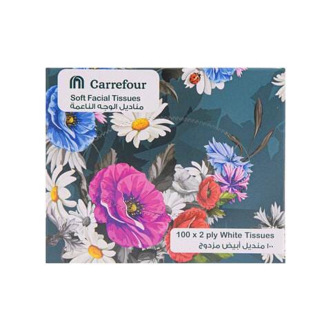 Carrefour Classic Facial Tissue 100 Sheets 1 PCS