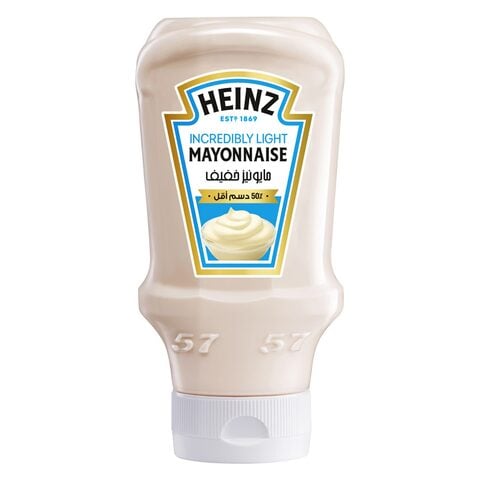 Heinz Mayonnaise Incredibly Light Top Down Squeezy Bottle 400ml