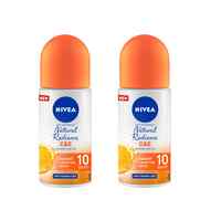 NIVEA Anti-perspirant for Women Natural Radiance Roll-on 50ml Pack of 2