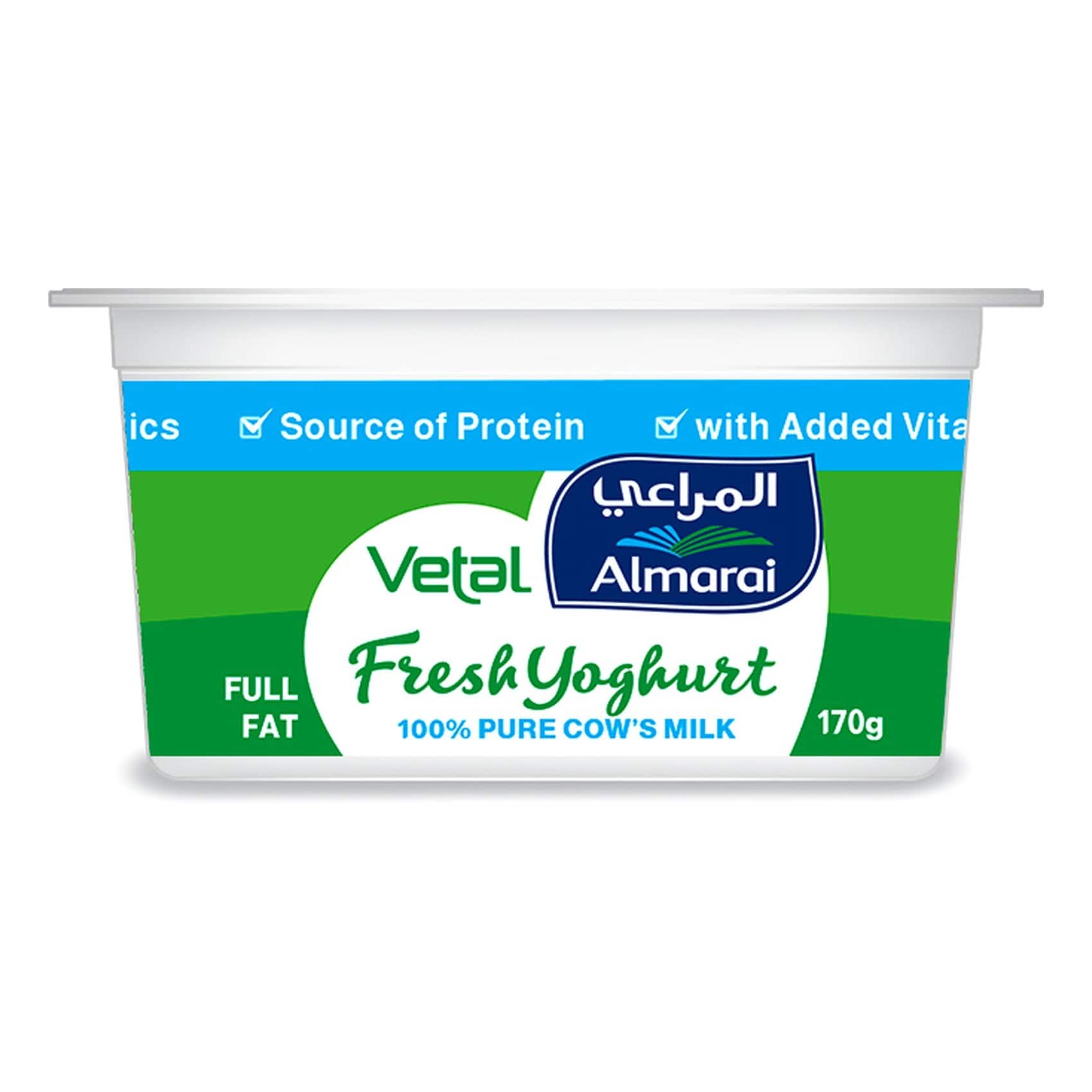 Buy Almarai Vetal Fresh Full Fat Yoghurt 170g Online - Shop Fresh Food on Carrefour  UAE