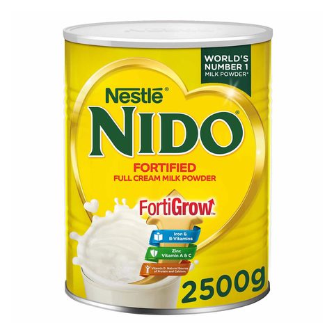 Nido fortified full cream powder milk pouch 2500 g