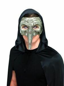 Smiffys- Luxury Venetian Capitano Mask Silver&lt; &gt;