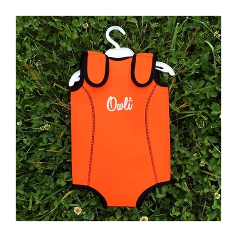 Owli - Swimwarm Baby Wetsuit 6-12 months - Orange