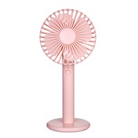 Decdeal - Portable Handheld Fan Sunflower Shape Rechargeable Mini Desktop Fan 3 Adjustable Speeds Cooling Fan for Home Office