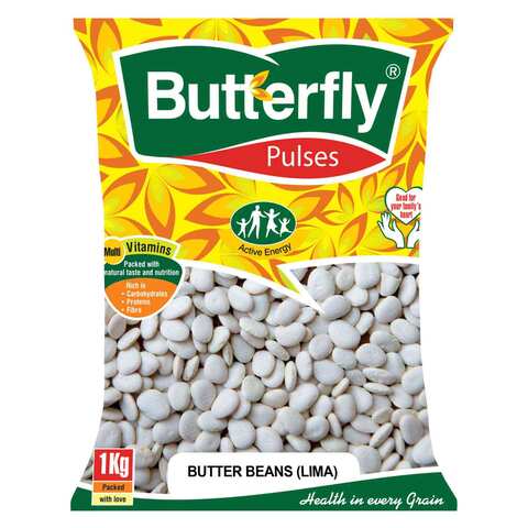 Buy Butterfly Pulses Lima Butter Beans 1Kg Online - Carrefour Kenya