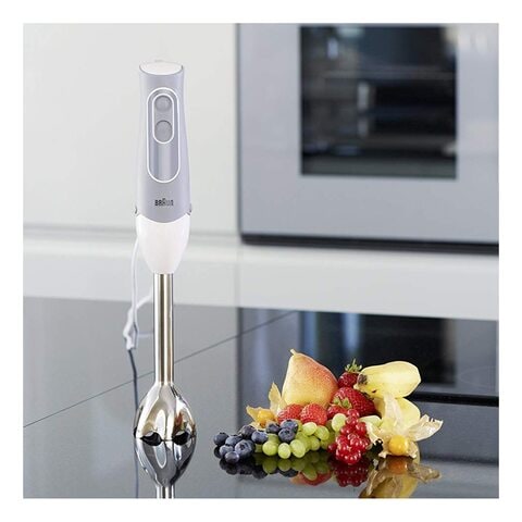 Braun MQ500 Multiquick Minipimer 5 Hand Blender Unique Bell Shaped Blending Shaft Anti Splash600Ml Beaker