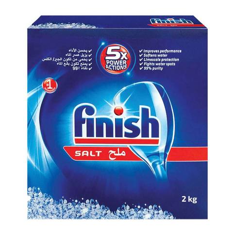 Buy Finish Dishwasher Salt 2kg Online - Shop Cleaning & Household on  Carrefour UAE