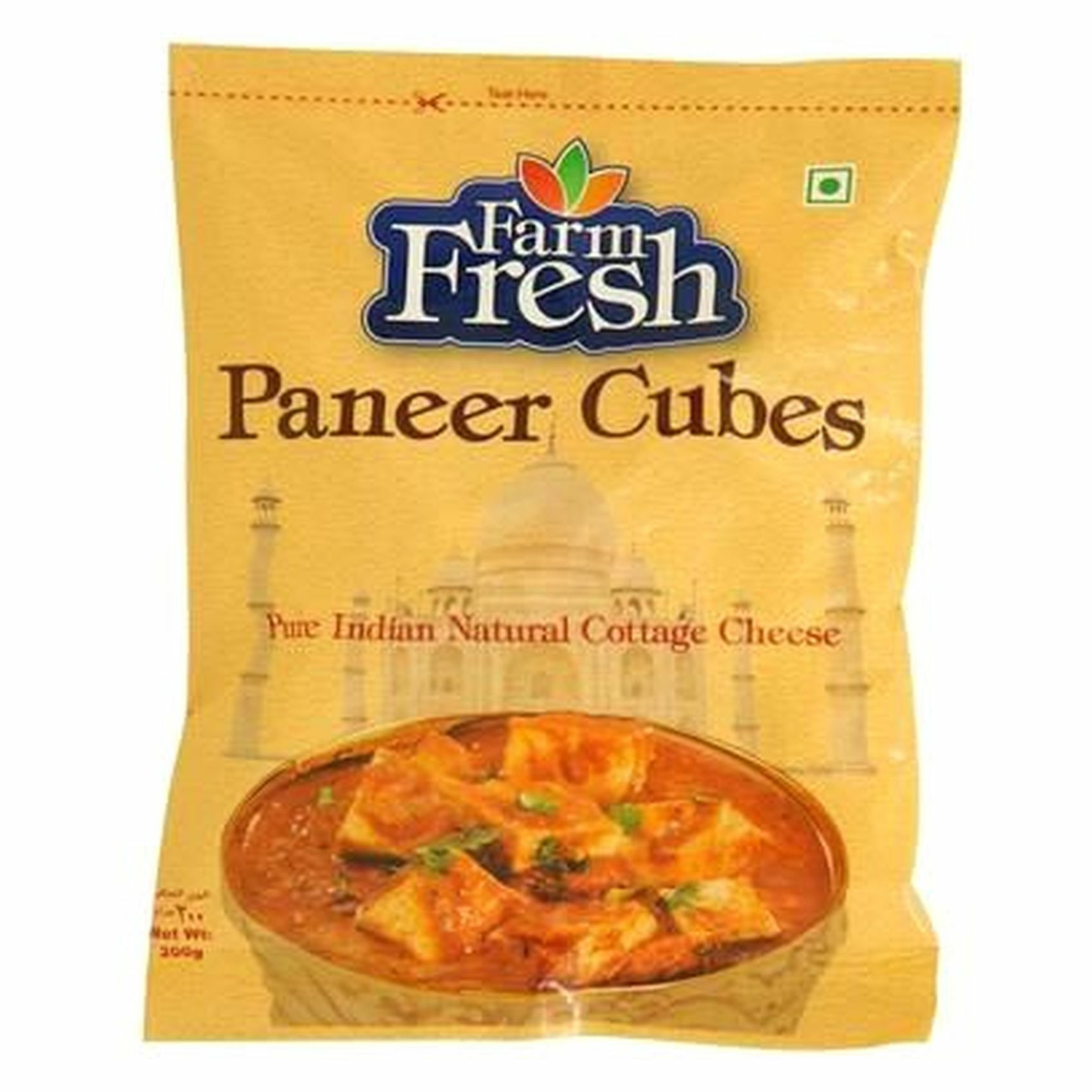 Buy Farm Fresh Paneer Cubes 200g Online Shop Frozen Food on Carrefour UAE
