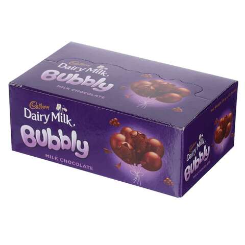 Cadbury Dairy Milk Bubbly Chocolate 28g x Pack of 12