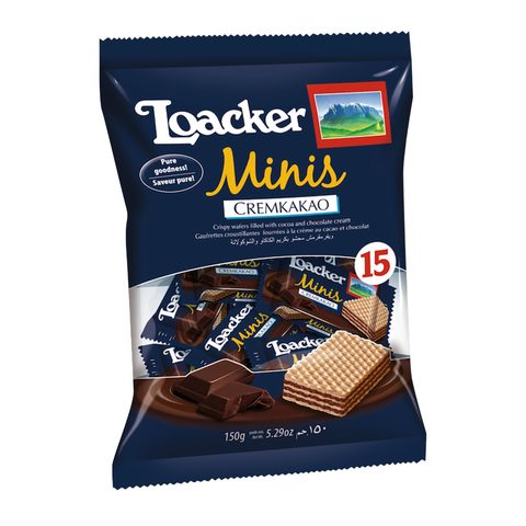 Buy Loacker Minis Cremkakao Chocolate Wafers 150g in Saudi Arabia