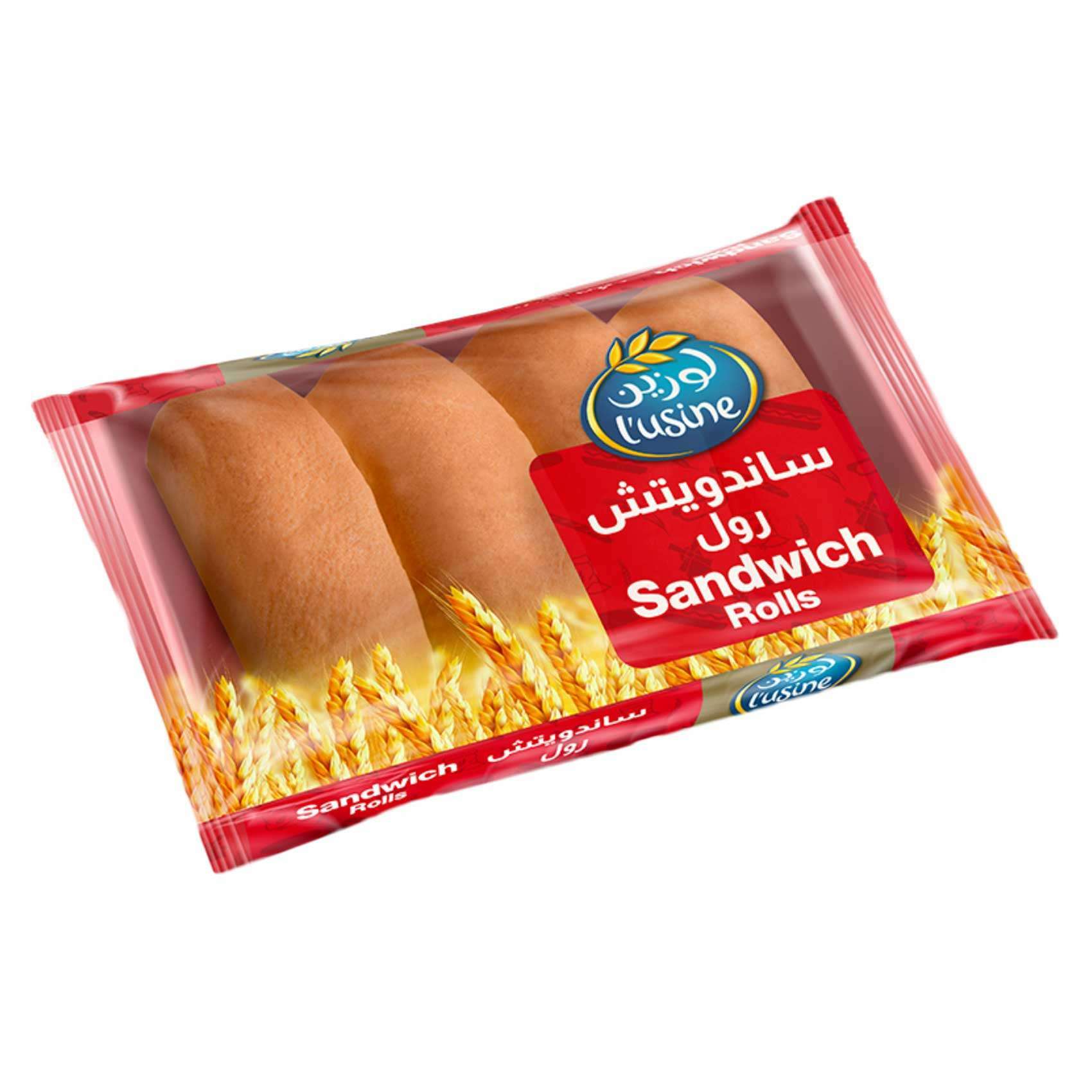 Buy L'usine Sandwich Roll White x4 Online Shop Bakery on Carrefour UAE