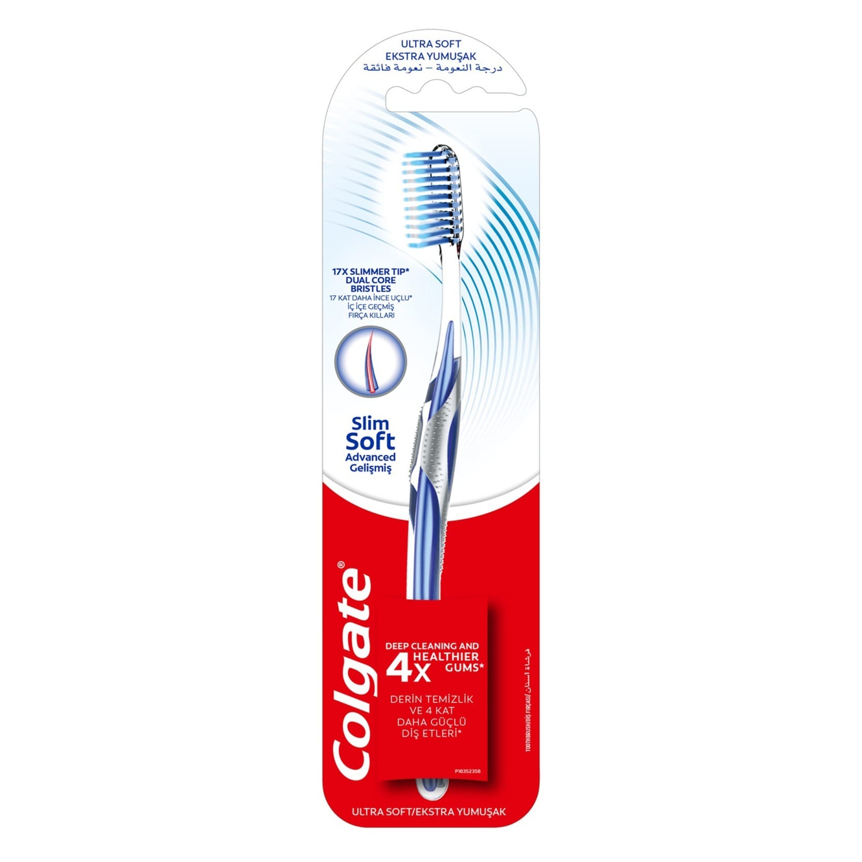 Colgate Slim Soft Advanced Toothbrushes Ultra Soft Value Pack - 1