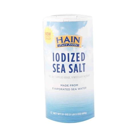 Hain Pure Foods Iodized Sea Salt 595 Gram
