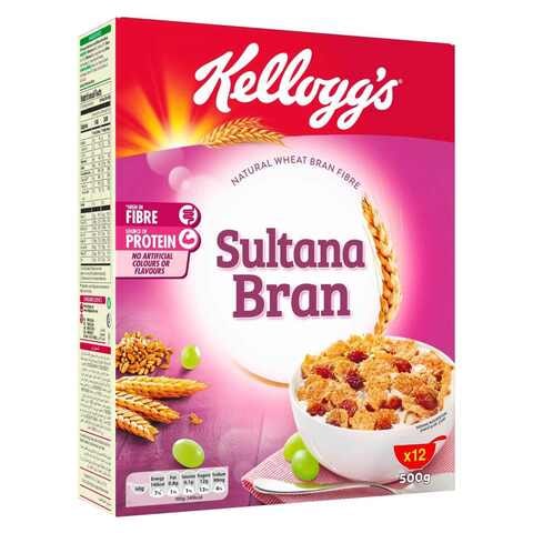 Kellogg&#39;s Sultana Bran With Raisins Cereal 500g