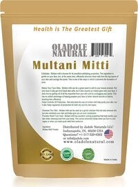 Oladole Natural Multani Mitti Powder Bentonite Indian White Clay 100% Pure And Natural Pure, Absorb Oil And Toxins For Facial Mask, Skin Care And Healing Clay 3.5 OZ By Oladole Natural