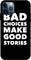 Theodor - Apple iPhone 12 Pro 6.1 Inch Case Bad Choice Make Good Stories Flexible Silicone Cover