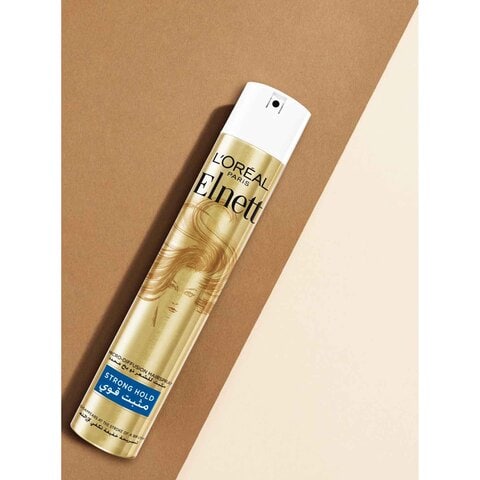 Buy L'Oreal Paris Elnett Satin Super Hold Hair Spray Gold 200ml Online -  Shop Beauty & Personal Care on Carrefour UAE