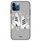 Theodor Apple iPhone 12 Pro Max 6.7 Inch Case Black &amp; White Shoe Flexible Silicone Cover