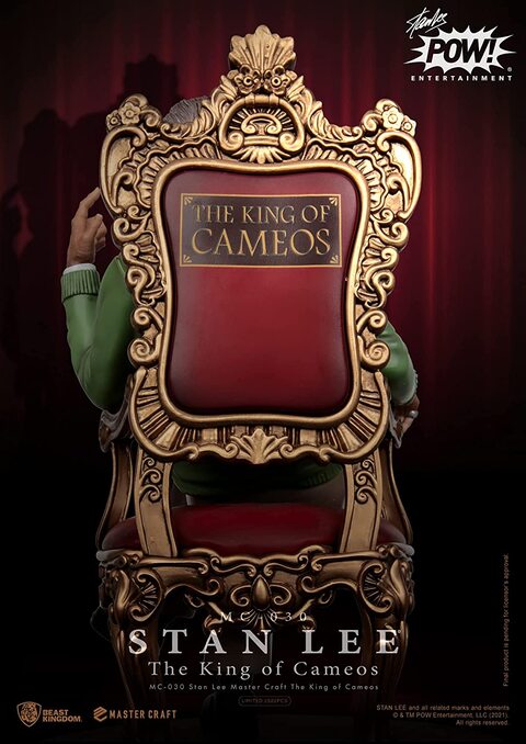 Beast Kingdom Stan Lee Statue The King of Cameos Master Craft 33cm Collectible Figure Limited Edition