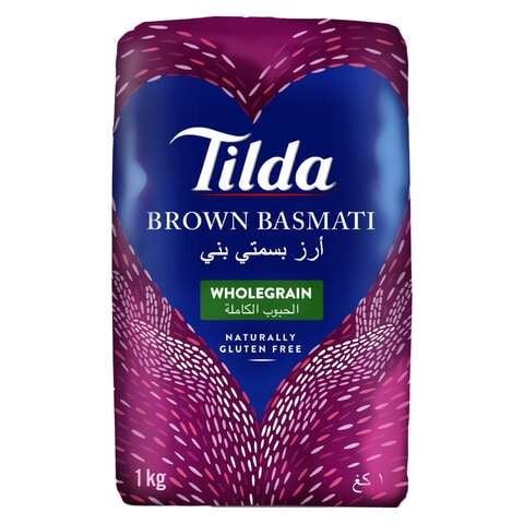 Tilda Wholegrain Brown Basmati Rice 1kg