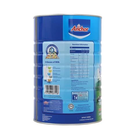 Anchor Fortified Instant Full Cream Milk Powder Can 1.8kg