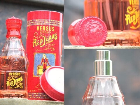 Red jeans outlet perfume