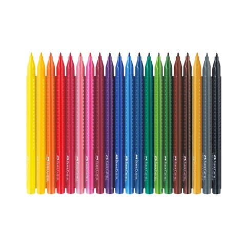 Faber Castle Grip Colour Markers Multicolour 20pieces