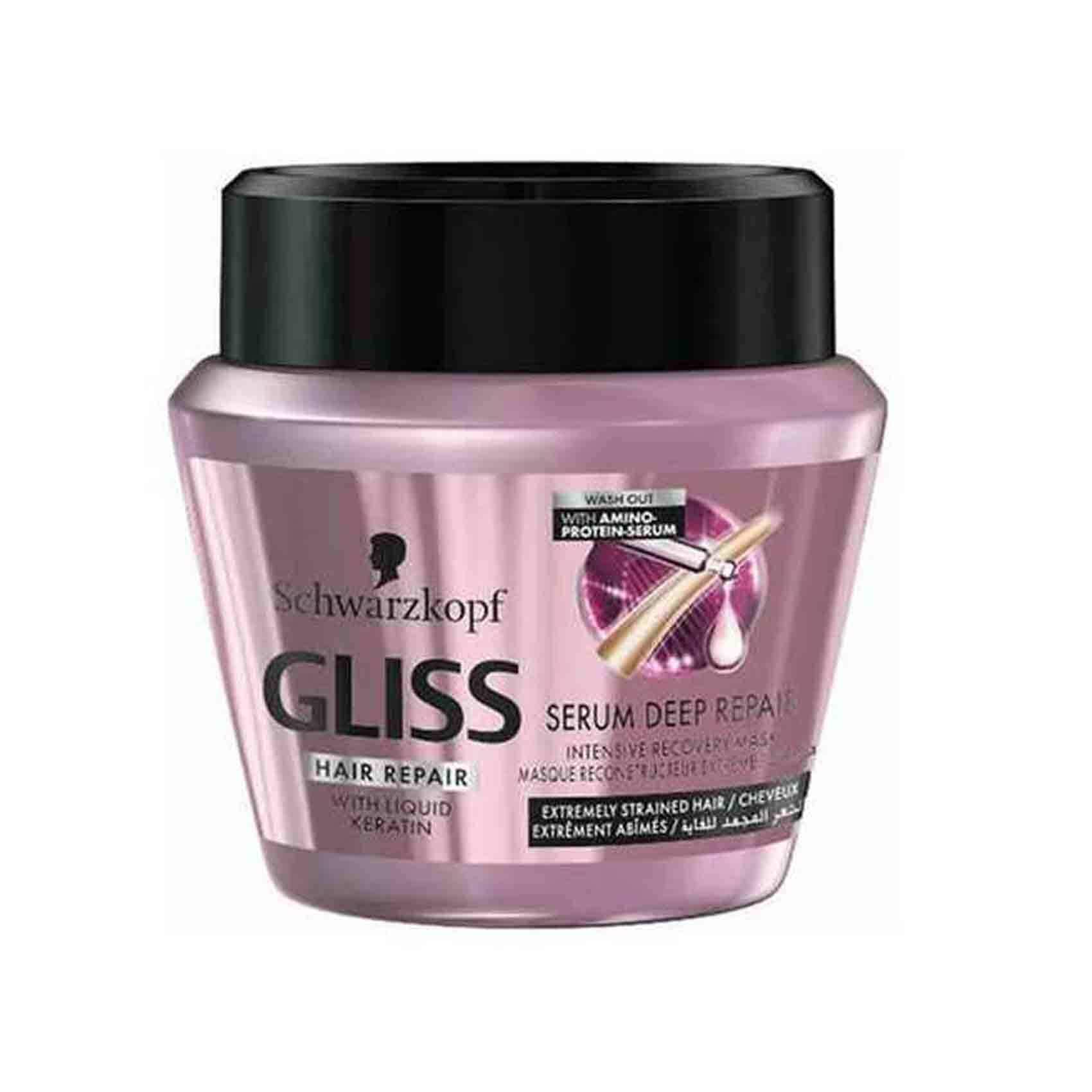 Buy Gliss Hair Treatment Deep Repair 300 Ml Online - Shop Beauty & Personal  Care on Carrefour Jordan